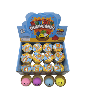 5cm Small Smile Mystery Dumpling Squishy - Box of 24 Pieces
