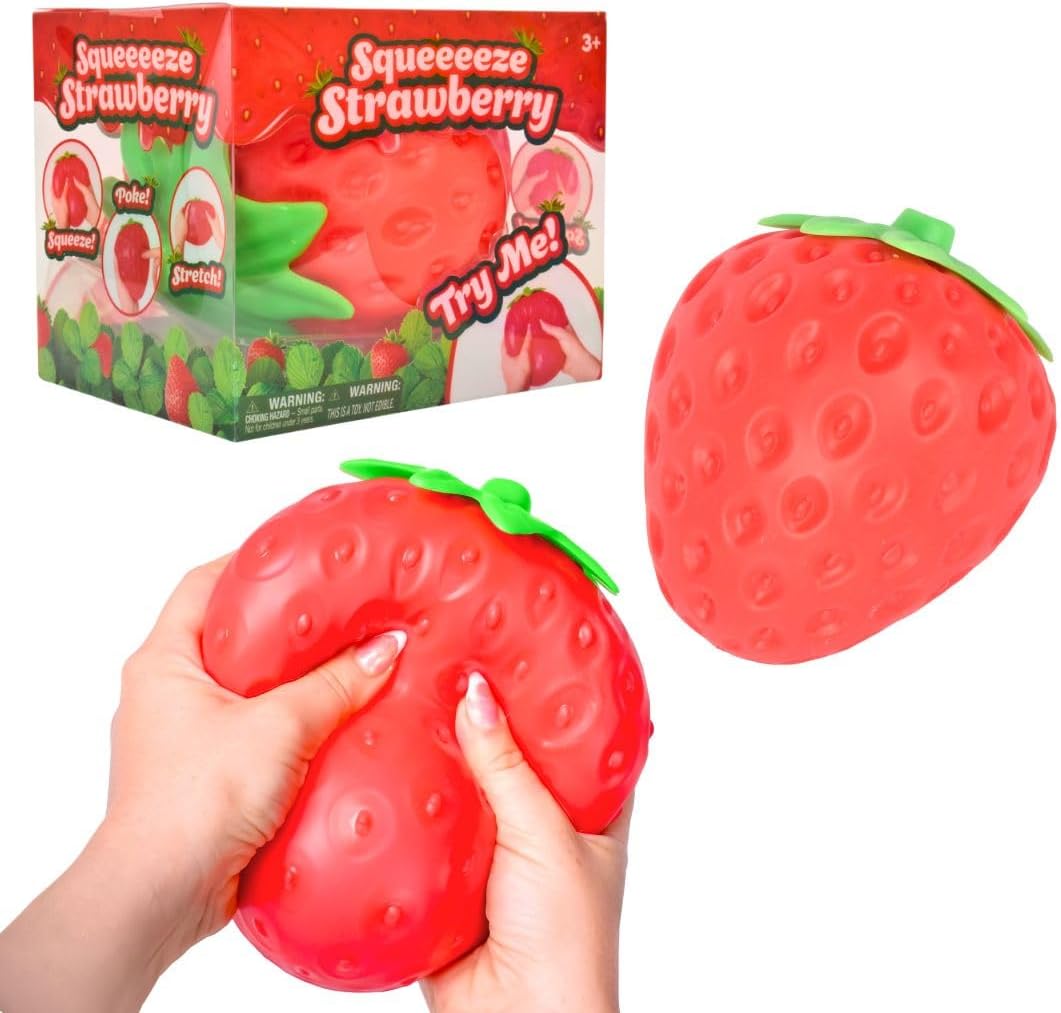13.5cm Jumbo Strawberry Squishy - Box of 6 Pieces