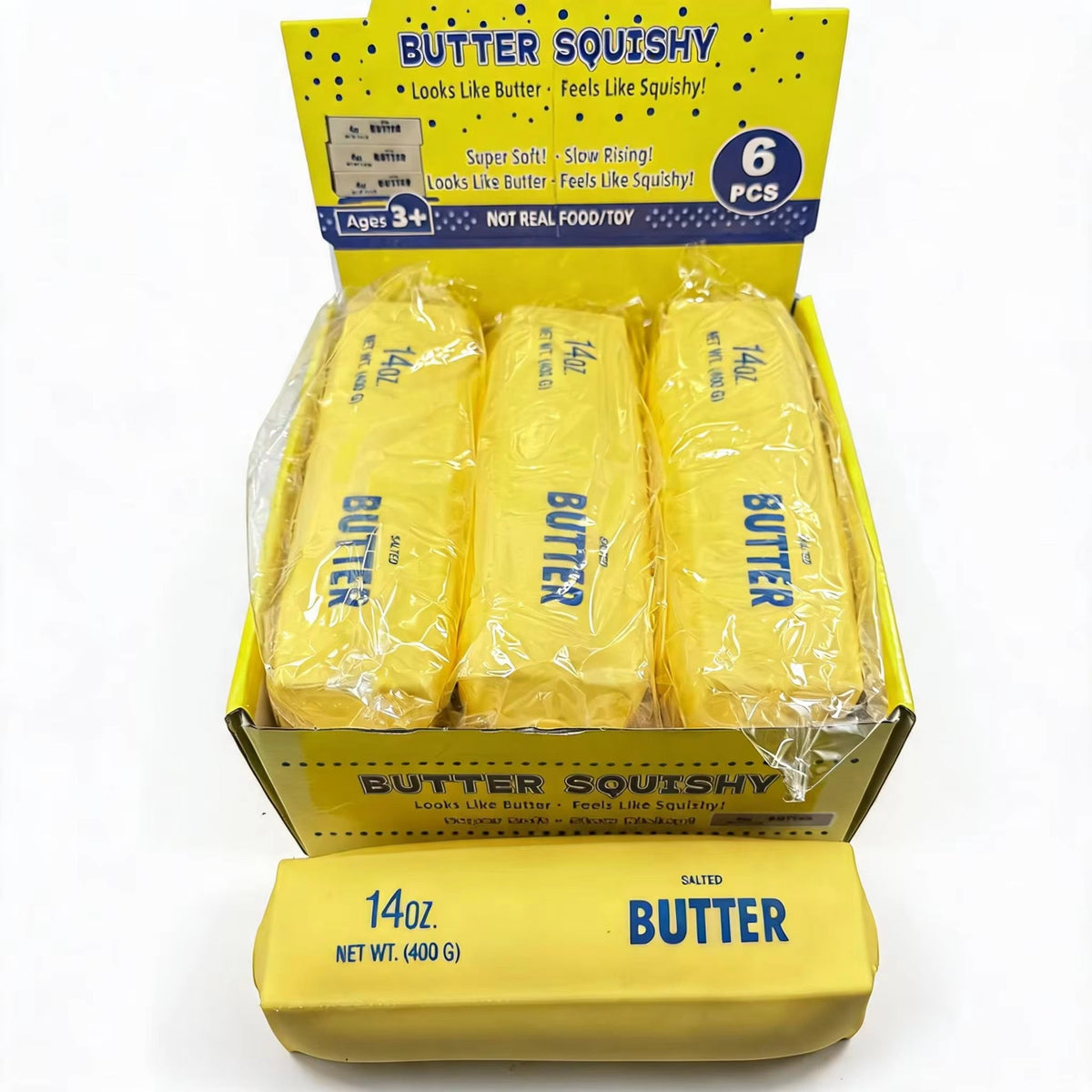 24cm Jumbo Butter Squishy - Box of 6 Pieces