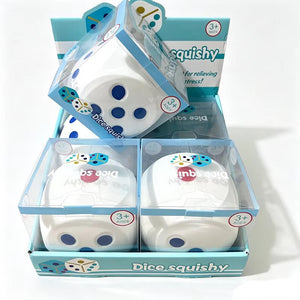 13cm Jumbo Dice Squishy - Box of 4