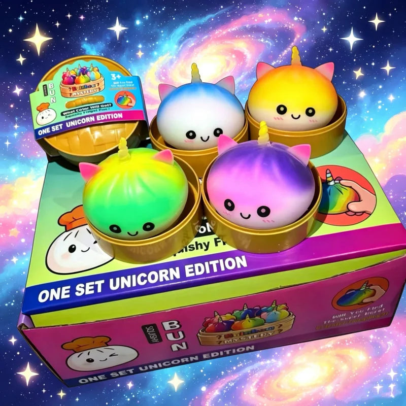8.5cm Slow Rise Unicorn Dumpling - Box of 12 Pieces