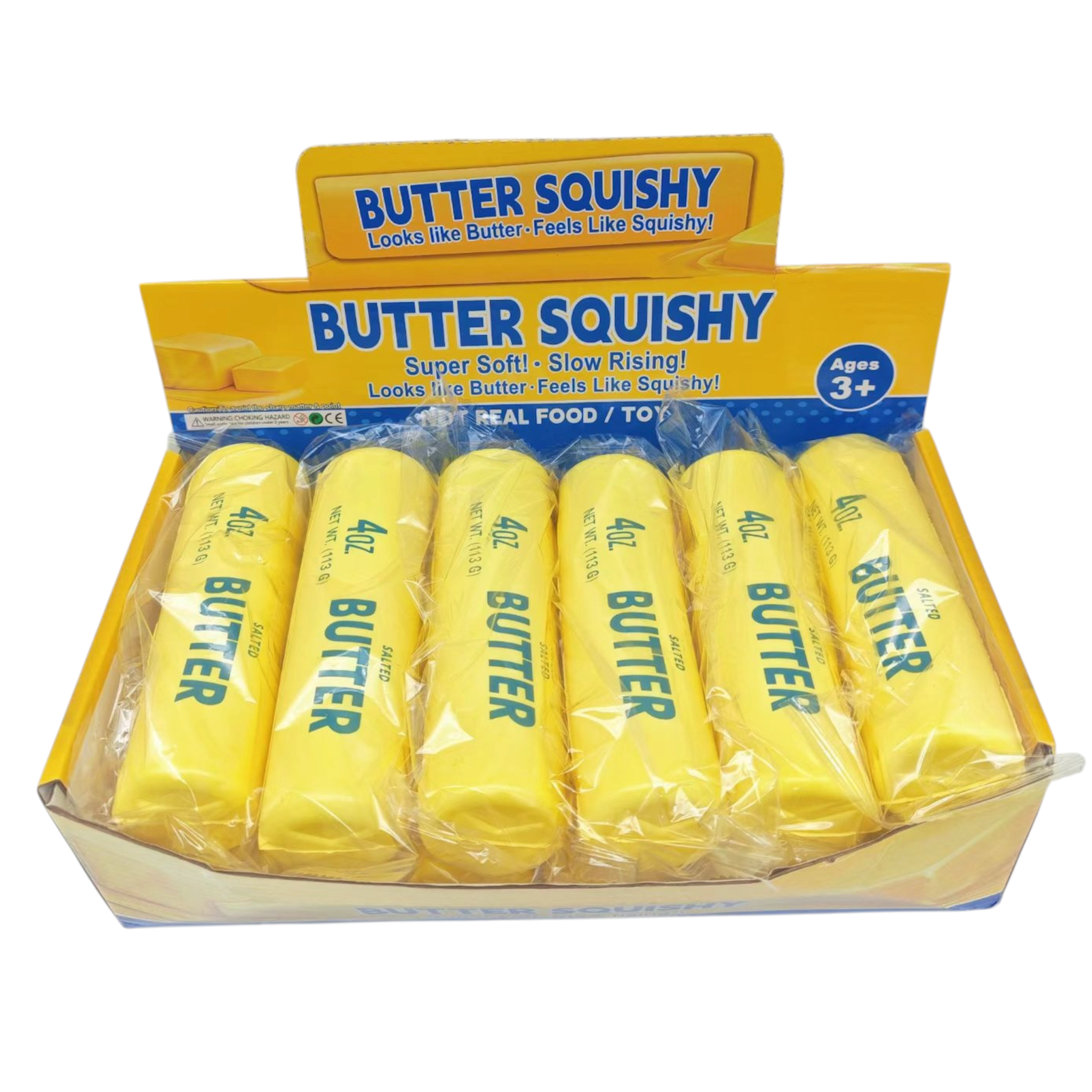5.5cm TPR Butter squishy - Box of 12 Pieces