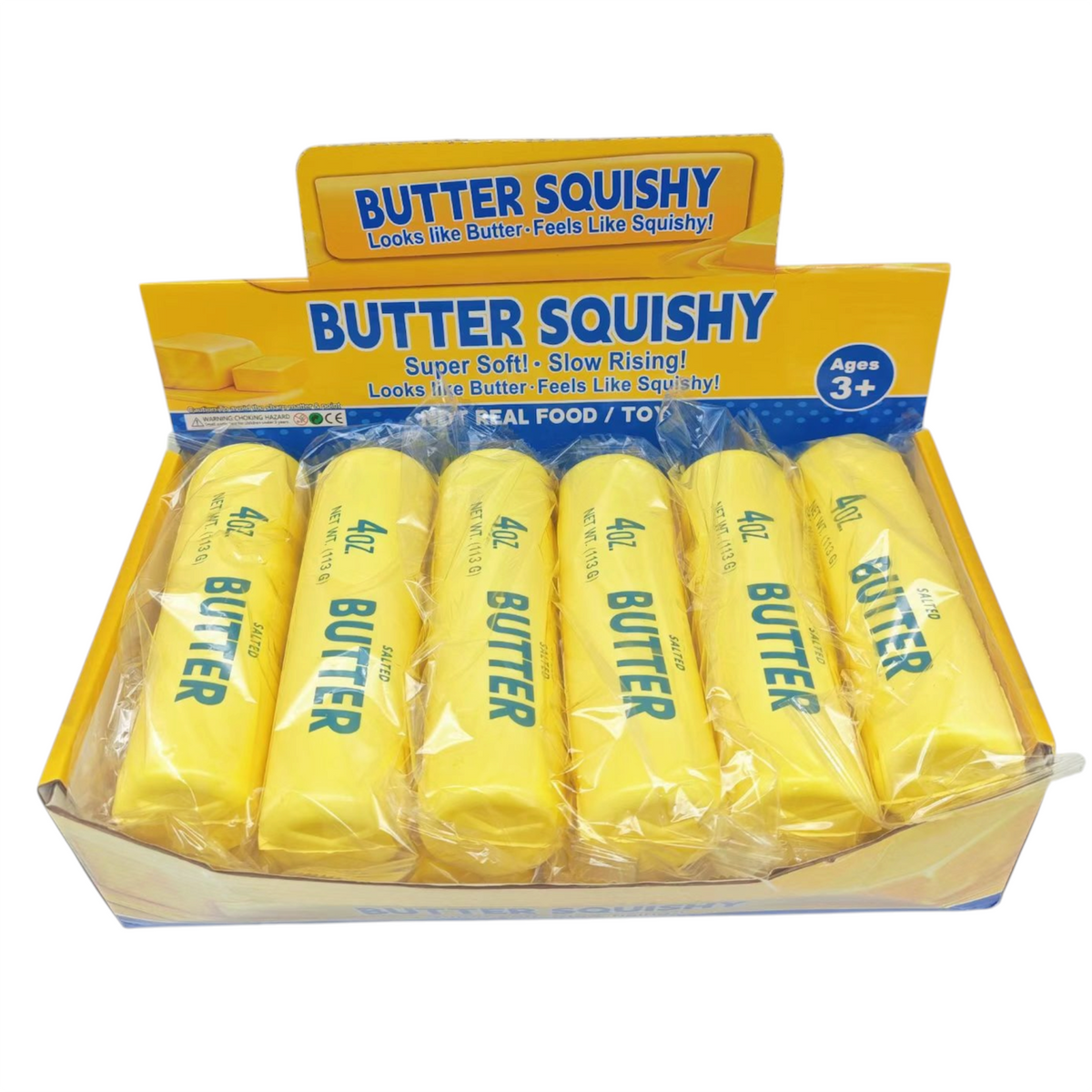 5.5cm TPR Butter squishy - Box of 12 Pieces