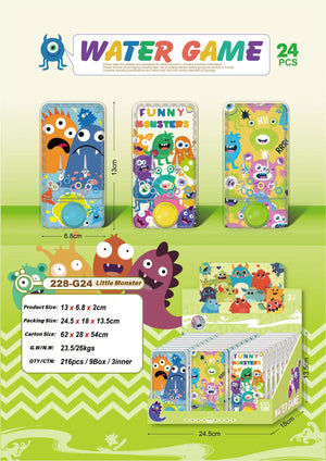 Little Monster Handheld Water Game - Box of 24