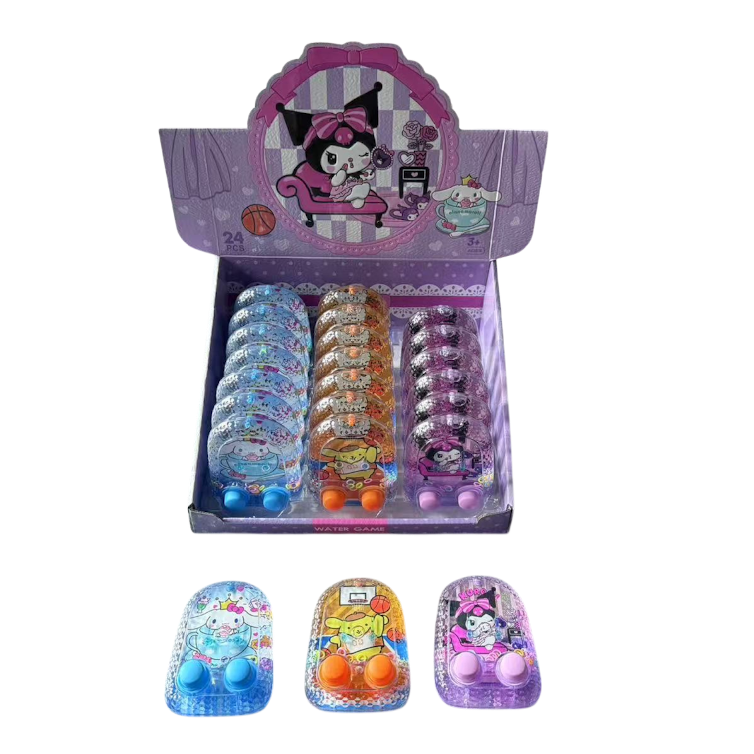 Cute Friends Handheld Water Game - Box of 24