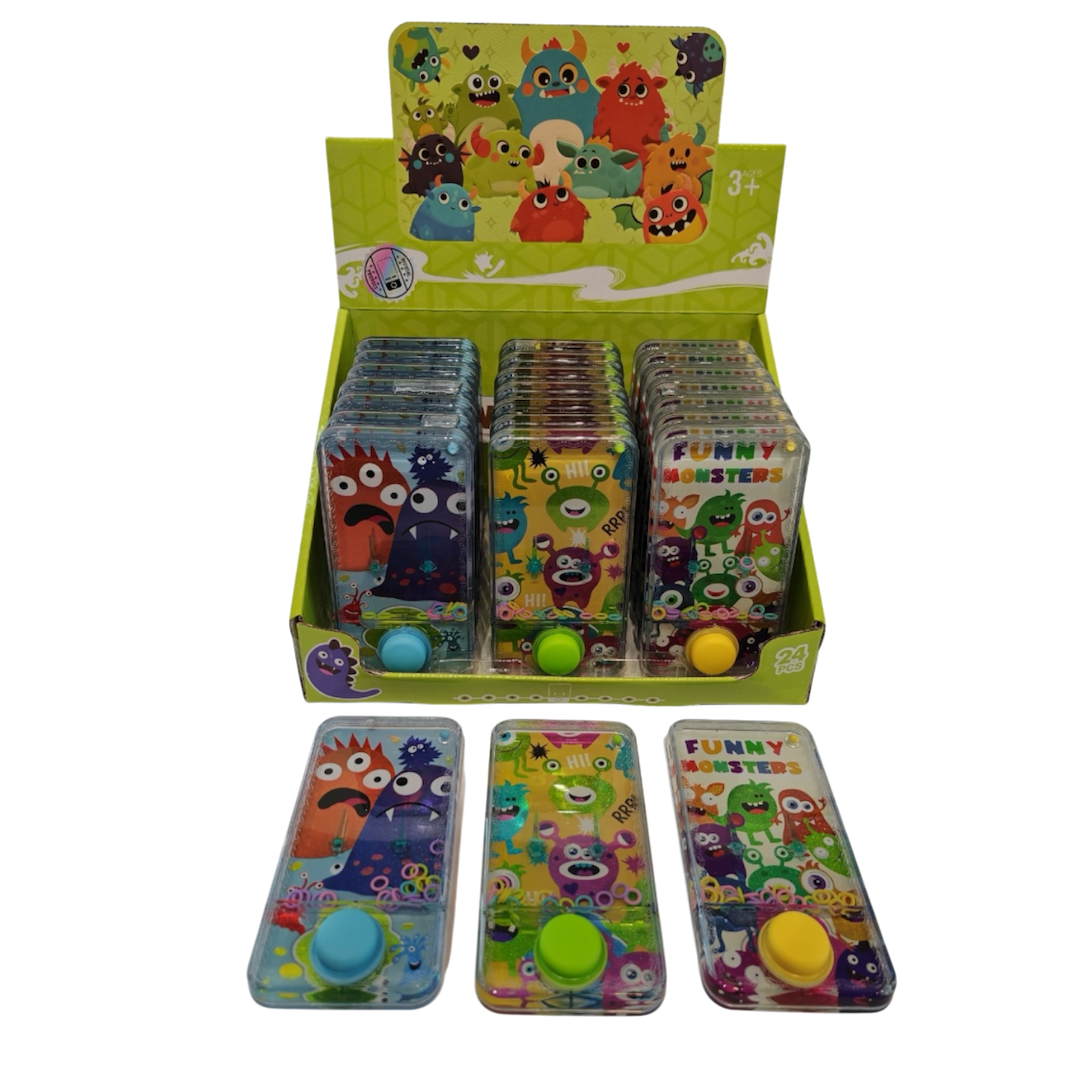 Little Monster Handheld Water Game - Box of 24