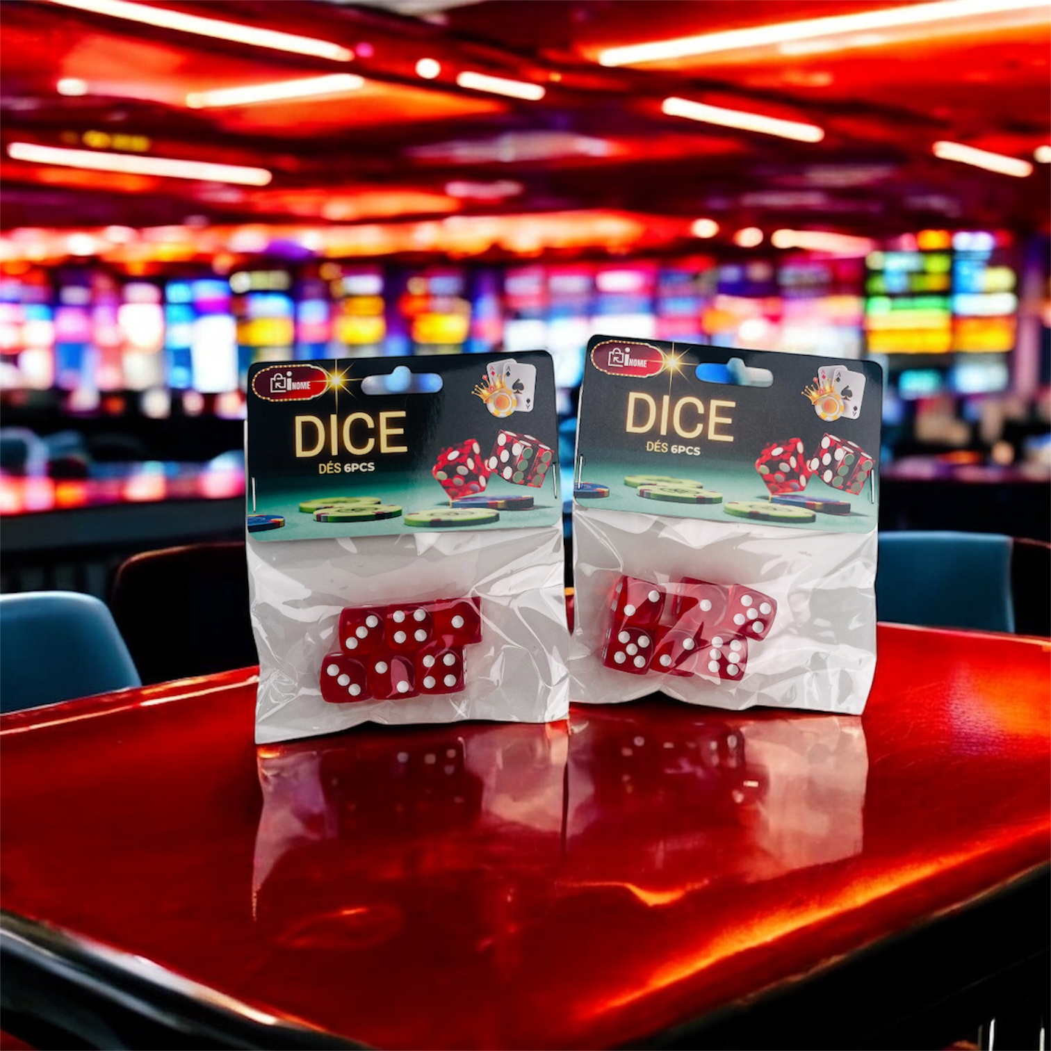 6-Piece Dice Set - Pack of 8