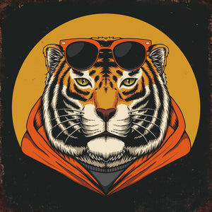 Tin signs 30X30 - Cool Tiger