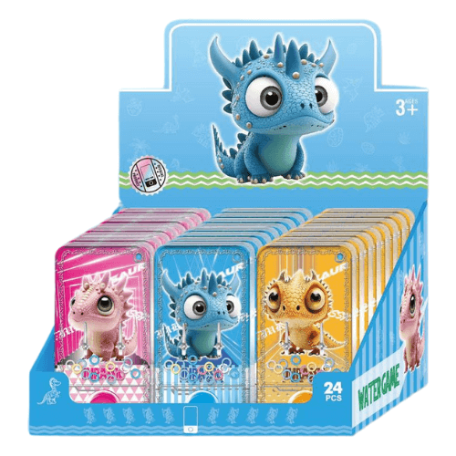 Cute Dino Water Games - Box of 24