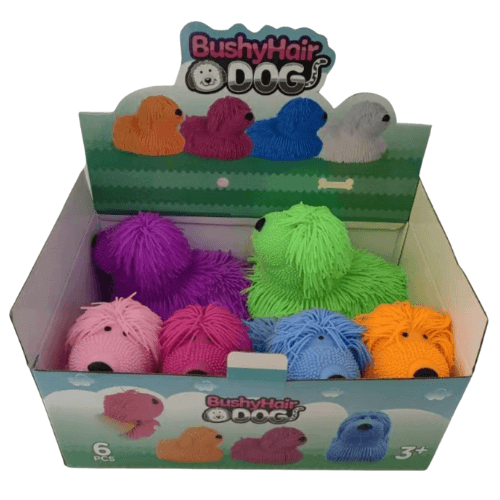 Hairy Dog Toy - Box of 6